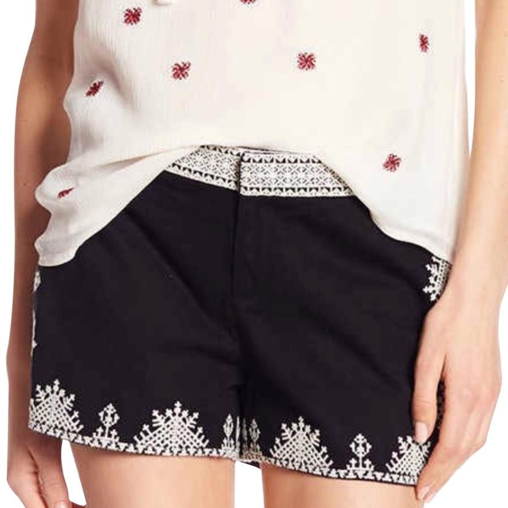 JOIE | Gerardine Embroidered Shorts | Sz 0